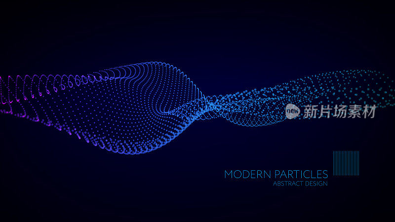 Abstract Particle Background with Copy Space